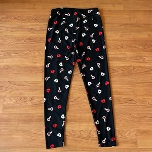 LulaRoe Heart & Key Leggings